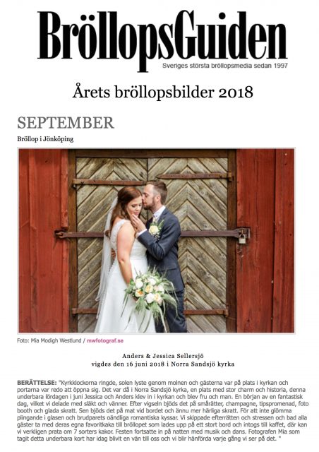 Månadens bröllopsbild i Bröllopsguiden