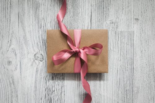 Present inslagen med sidenband